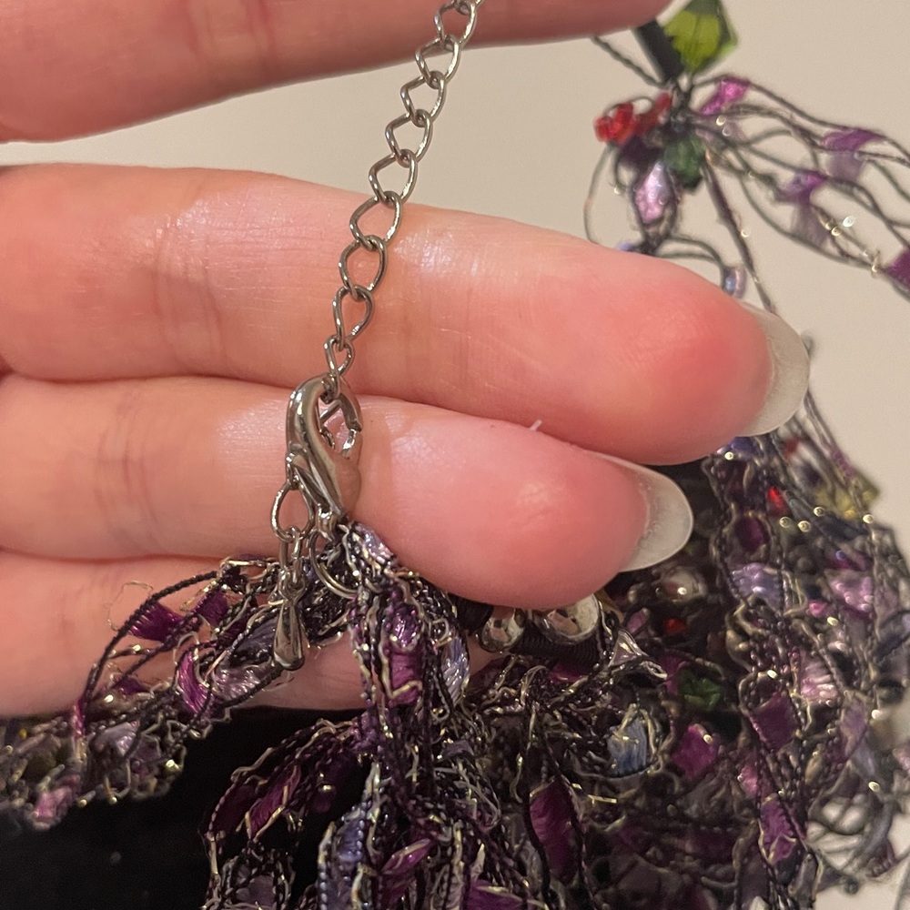 Jewelry tangle floral flower artsy necklace or bracelet - Picture 5 of 14